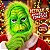 Máscara Grinch Plástico Monstro Verde Natal Acessório Personagem Fantasia Natalina Cosplay Halloween Festa Temática Carnaval - Imagem 9