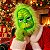 Máscara Grinch Plástico Monstro Verde Natal Acessório Personagem Fantasia Natalina Cosplay Halloween Festa Temática Carnaval - Imagem 7