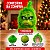 Máscara Grinch Latex com Capuz Monstro Verde Natal Acessório Personagem Fantasia Natalina Cosplay Halloween Festa Temática Carnaval - Imagem 7