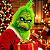 Máscara Grinch Latex com Capuz Monstro Verde Natal Acessório Personagem Fantasia Natalina Cosplay Halloween Festa Temática Carnaval - Imagem 9
