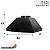 COIFA PIRAMIDAL COM PINTURA 83 X 70 X 47 - Imagem 2