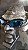 OCULOS JULIET ARMAÇÃO PRETA LENTES E KIT AZUL BEBE - Imagem 1
