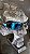 OCULOS JULIET ARMAÇÃO PRETA LENTES E KIT AZUL BEBE - Imagem 2