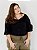 Blusa Bata Plus Size Preta - Imagem 1