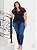 Blusa Plus Size Canelada Com Zíper - Imagem 4