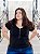 Blusa Plus Size Canelada Com Zíper - Imagem 1