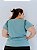 Blusa Plus Size Viscolycra Azul - Imagem 2