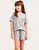 SHORT DOLL MANGA CURTA INFANTIL MESCLA CLARO 67595 - Imagem 1