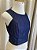 Cropped Recortes Denim - Imagem 1
