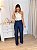 Calça Pantalona Denim - Imagem 1