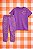 Conjunto Roxo Smile laranja - Atacado - Imagem 1