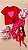 Calça legging xadrez Vermelho e rosa - Imagem 1