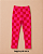 Kit legging térmica xadrez rosa e vermelha - Imagem 1