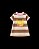 Vestido listrado Marrom Bananas - Imagem 1