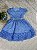 Vestido festa Infantil Azul - Cod: 2199 (1 e 3) - Imagem 1