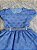 Vestido festa Infantil Azul - Cod: 2199 (1 e 3) - Imagem 2