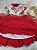 Vestido de Festa Infantil Vermelho estampado MB - Cod: 2084  (Tamanho 1 e 2) - Imagem 5