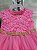 Vestido Festa Infantil Pink Luxo - Cod: 2232  (Tamanho 1) - Imagem 2