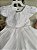 Vestido de Bebe Batizado Branco - Cod: 2248  (Tamanho G) - Imagem 2