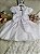 Vestido de Bebe Batizado Branco - Cod: 2248  (Tamanho G) - Imagem 3