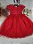 Vestido Infantil de Festa Vermelho apliques Borboletas - Cod 2200 - (1, 2 e 3) - Imagem 1