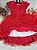 Vestido Infantil de Festa Vermelho apliques Borboletas - Cod 2200 - (1, 2 e 3) - Imagem 4
