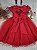 Vestido Infantil de Festa Vermelho apliques Borboletas - Cod 2200 - (1, 2 e 3) - Imagem 3
