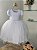 Vestido Infantil Branco - Cod : 2329 ( 1, 2 e 3) - Imagem 1