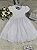 Vestido Infantil Branco Batizado Daminha - Cod: 2145 ( 1 ) - Imagem 1