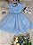 Vestido de Festa Infantil Azul- Cod: 2370 (M e G) - Imagem 1