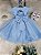 Vestido de Festa Infantil Azul- Cod: 2370 (M e G) - Imagem 3