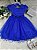 Vestido de Festa Infantil Azul Royal - Cod: 2351  ( 1 e 3) - Imagem 1