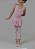 Collant  ballet regata com saia acoplada Rosa, colan de  Balé - 030083 - Imagem 3