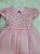 Vestido Menina Infantil Rosa Luxo  ( 1 ao 3 )    Cod: 2406 - Imagem 2