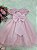 Vestido Menina Infantil Rosa Luxo  ( 1 ao 3 )    Cod: 2406 - Imagem 3