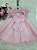 Vestido Festa Bebe Infantil Rosa Luxo  ( PMG )    Cod: 2399 - Imagem 3