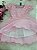 Vestido Festa Bebe Infantil Rosa Luxo  ( PMG )    Cod: 2399 - Imagem 4