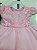 Vestido Festa Bebe Infantil Rosa Luxo  ( PMG )    Cod: 2399 - Imagem 2