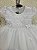 Vestido Menina Infantil Branco Batizado  Batismo (1 ao  3 )  Cod: 2385 - Imagem 2