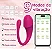 Vibrador Luna Roxo Via App - Imagem 1