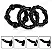 Anel Peniano Kit 3 Preto - Imagem 1