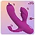 Vibrador Ponto G triplo Vai e Vem Com Estimulação Anal - Imagem 1