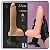 Pênis Vibrador Cyber Skyn Ventosa 23 X 3,5Cm Yaffa - Imagem 1