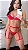 Conjunto Trio Calcinha, Liga e Sutiã Red Cor Vermelho  G - Imagem 1