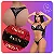 Conjunto de Renda Calcinha Para Personalizar com Frase Preto - Imagem 1