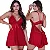 Camisola Com Calcinha Santa Juliana Vermelho - Imagem 1