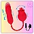 Vibrador Estimulador Clitoriano Flor Com Lingua 2 em 1 Preto - Imagem 2