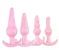Kit Plug Anal 4 Peças Rosa - Imagem 2