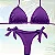 Biquíni Triângulo Asa Delta Roxo - Imagem 1
