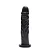 Pênis De Borracha Maciça 19 X 3,6cm cor: Preto - Imagem 1